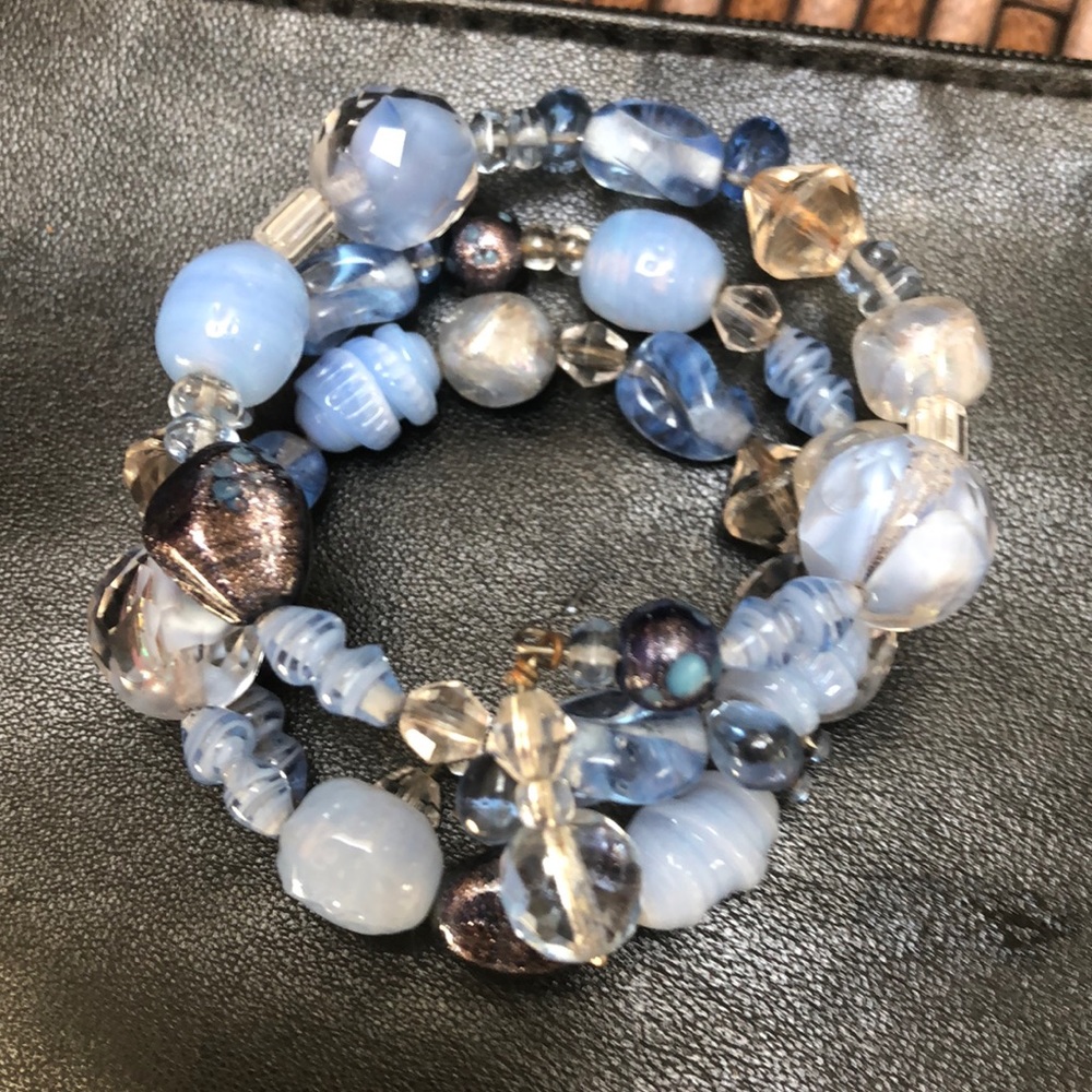 Boutique Handmade triple strand stretch bracelet